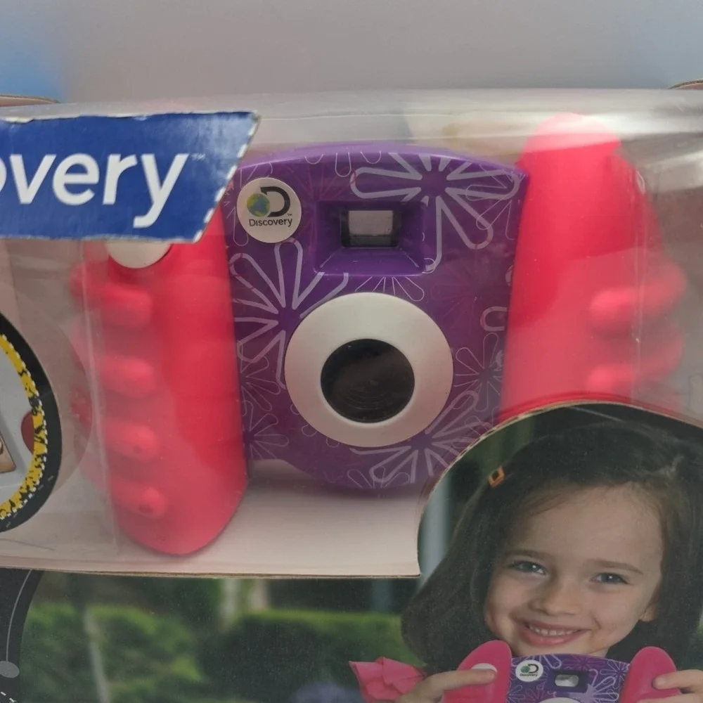 Discovery Kids Toy Camera - 0.3-Megapixel Digital Camera - Pink & Purple floral